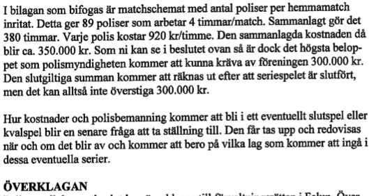 Rekonstruktion, ishockey,  Maxbelopp, Polisnotor, Polis, Leksand, Faktura, HockeyAllsvenskan